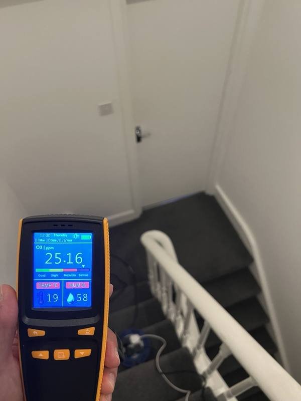 Ozone treatment in hallway